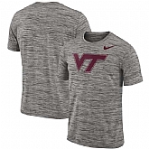 Nike Virginia Tech Hokies Charcoal 2018 Player Travel Legend Performance T-Shirt,baseball caps,new era cap wholesale,wholesale hats